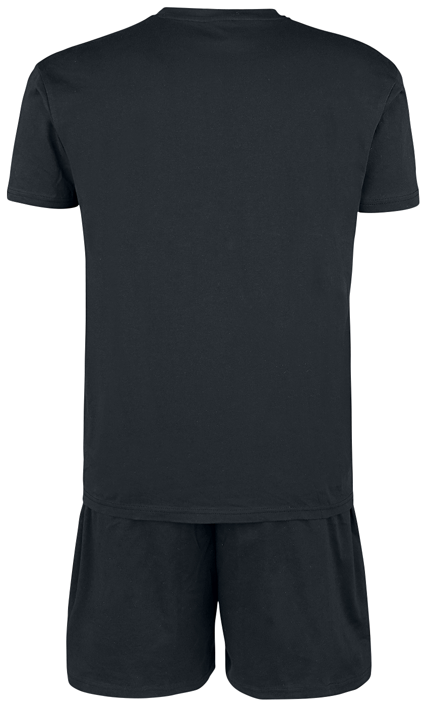 Black Panther Wakanda Forever - Wakanda Goldprint Schlafanzug schwarz