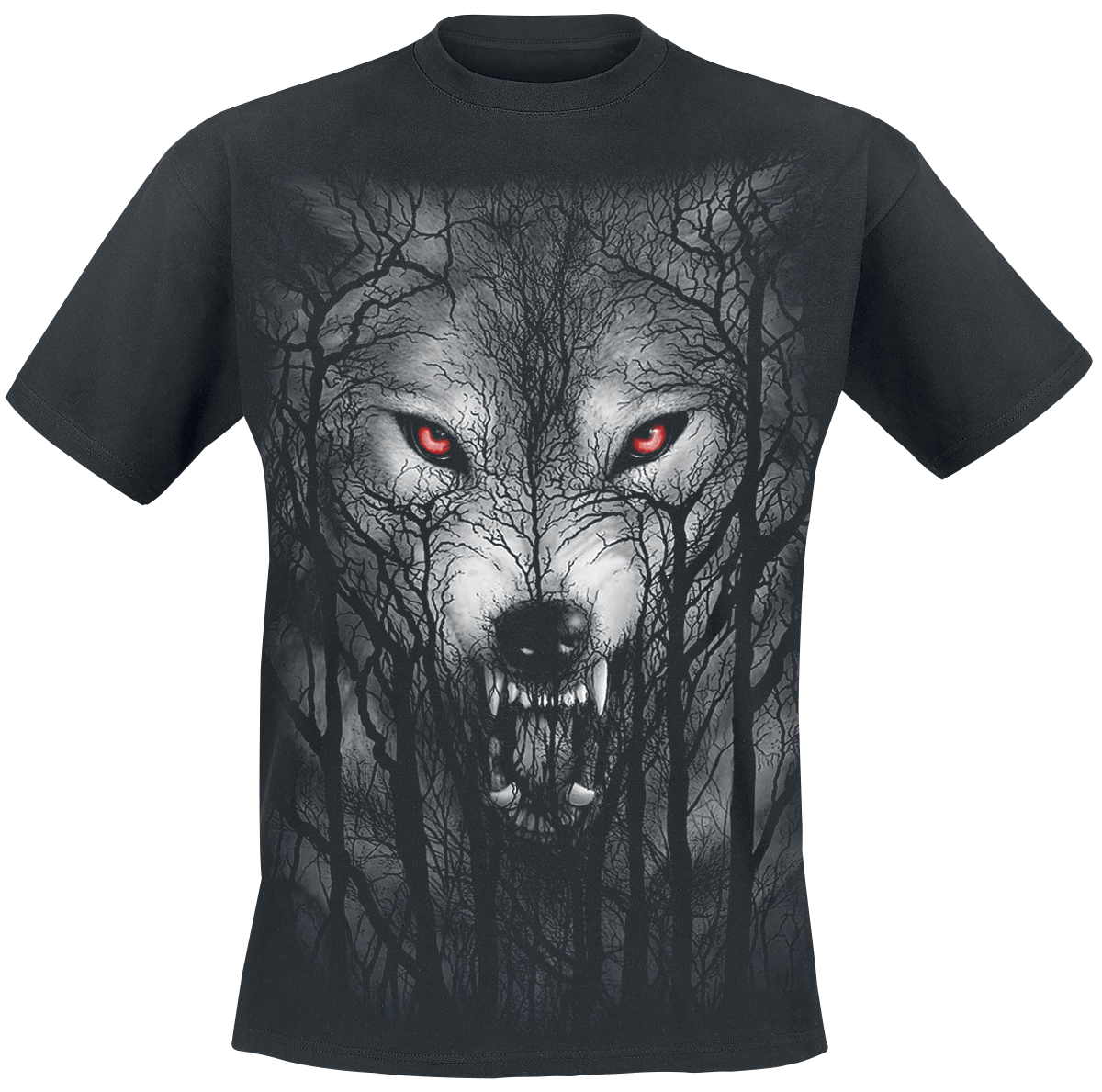Spiral - Forest Wolf - T-Shirt - schwarz