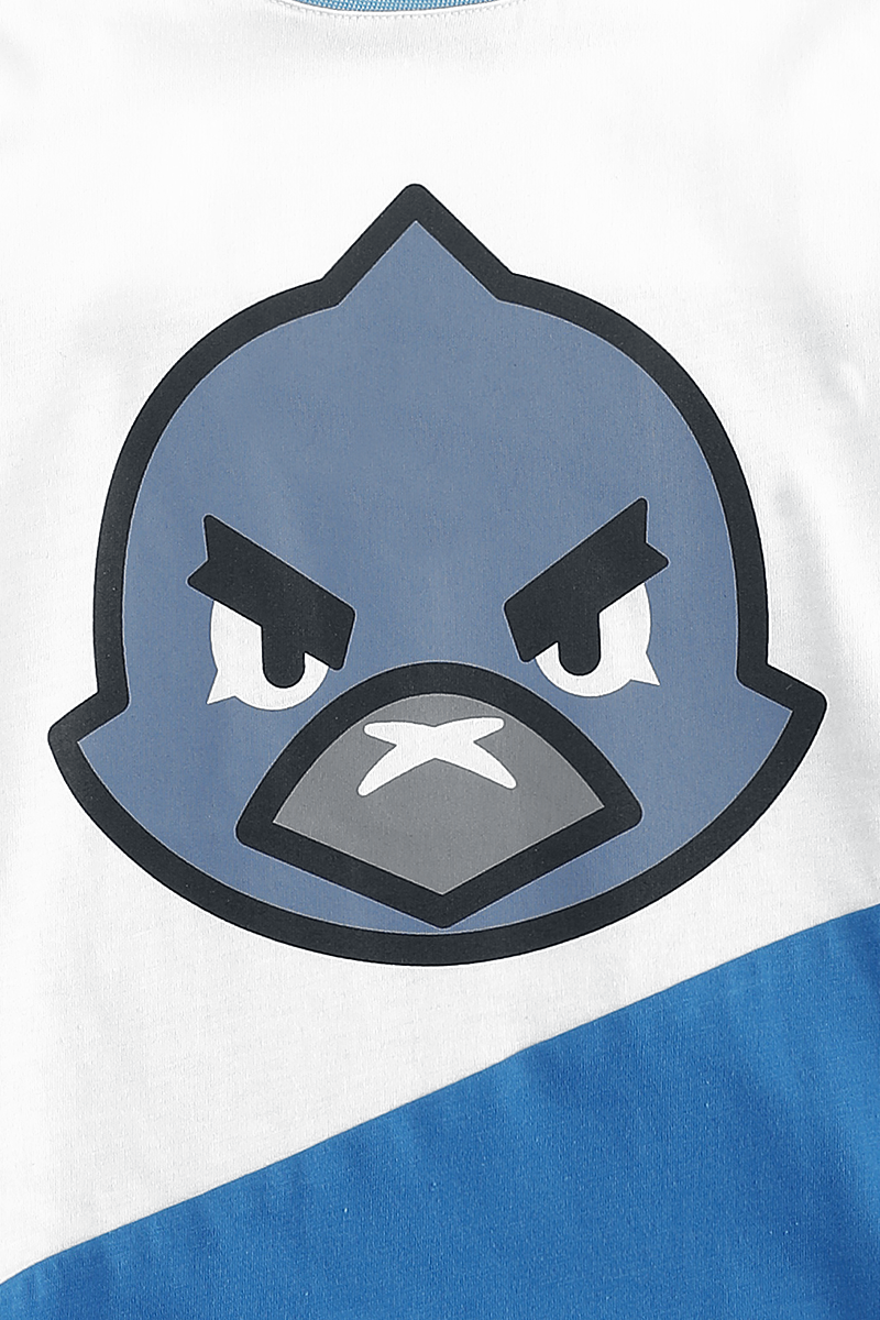 Brawl Stars Crow T-Shirt blau weiß