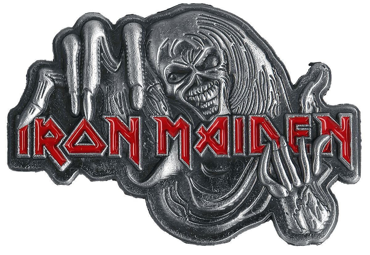 Levně Iron Maiden Number Of The Beast Odznak šedá/cervená