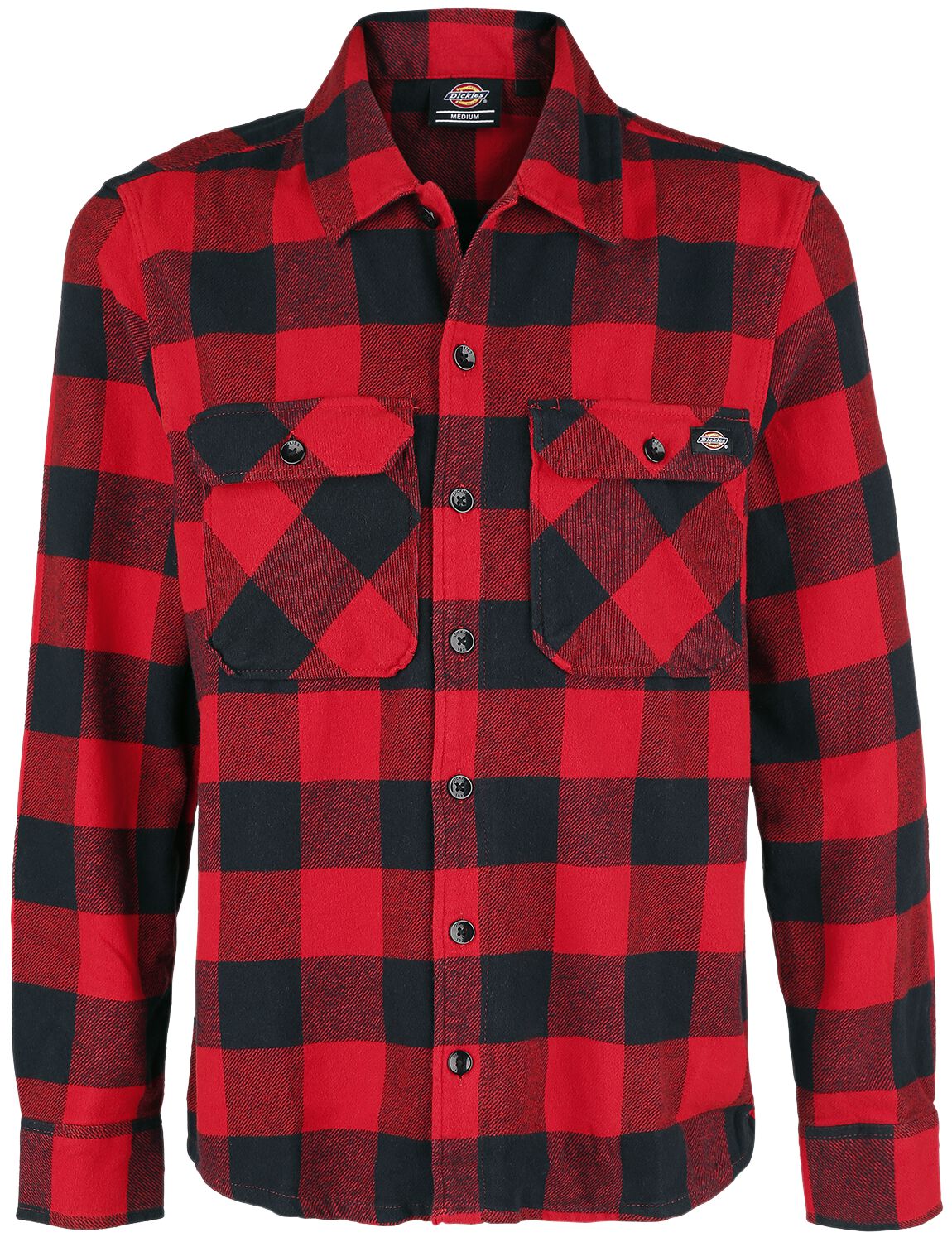 Image of Camicia Maniche Lunghe di Dickies - New Sacramento Shirt - S a M - Uomo - rosso
