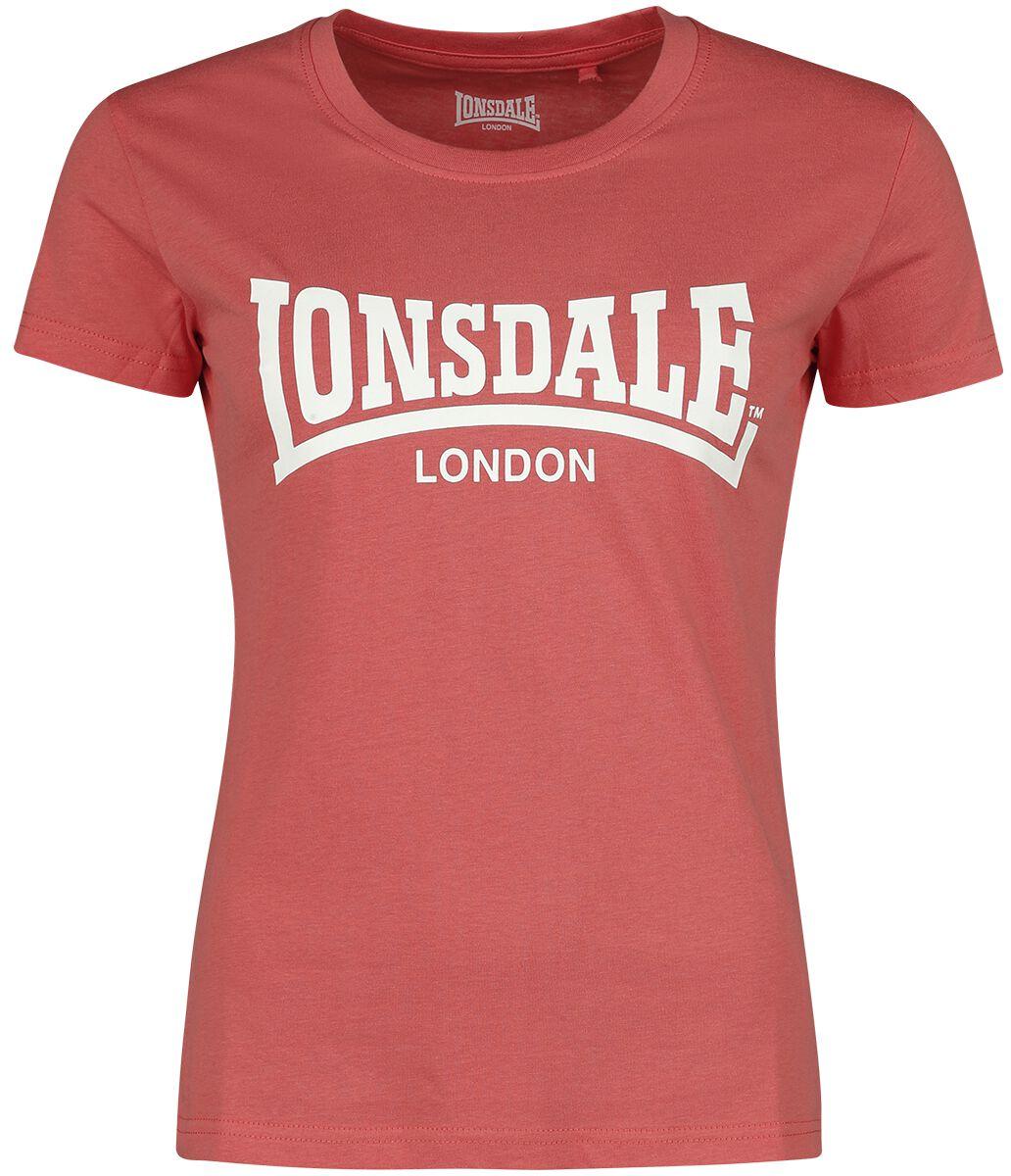 T-Shirt Manches courtes de Lonsdale London - CARTMEL - XS à L - pour Femme - rouge