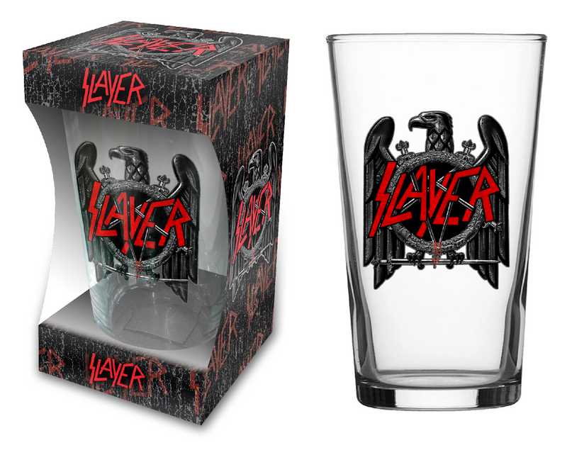 Slayer  Beer Glass - Eagle - transparent