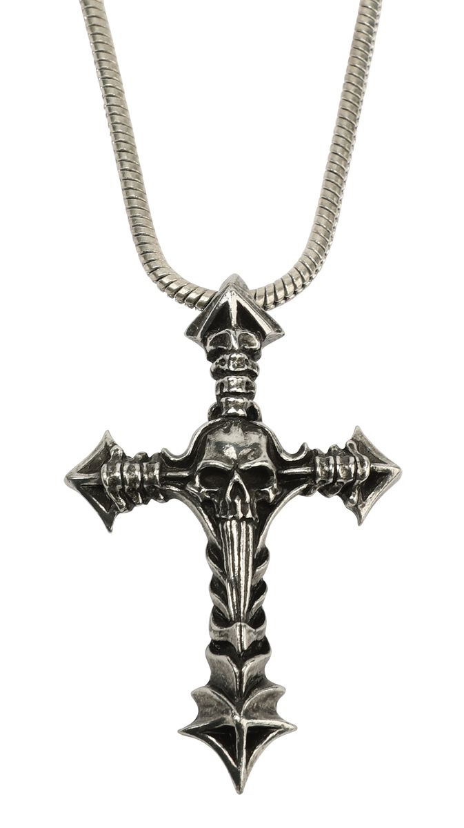 Alchemy Gothic Gothic Halskette Cruxinomica für Damen schwarz silberfarben  - Onlineshop EMP