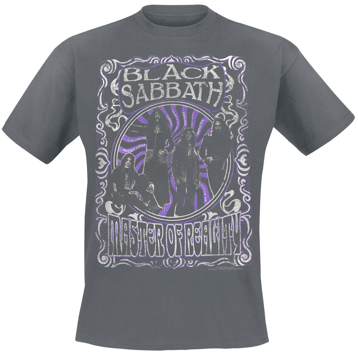 Black Sabbath T-Shirt - Master Of Reality Vintage - S bis XXL - für Männer - Größe L - charcoal  - Lizenziertes Merchandise!