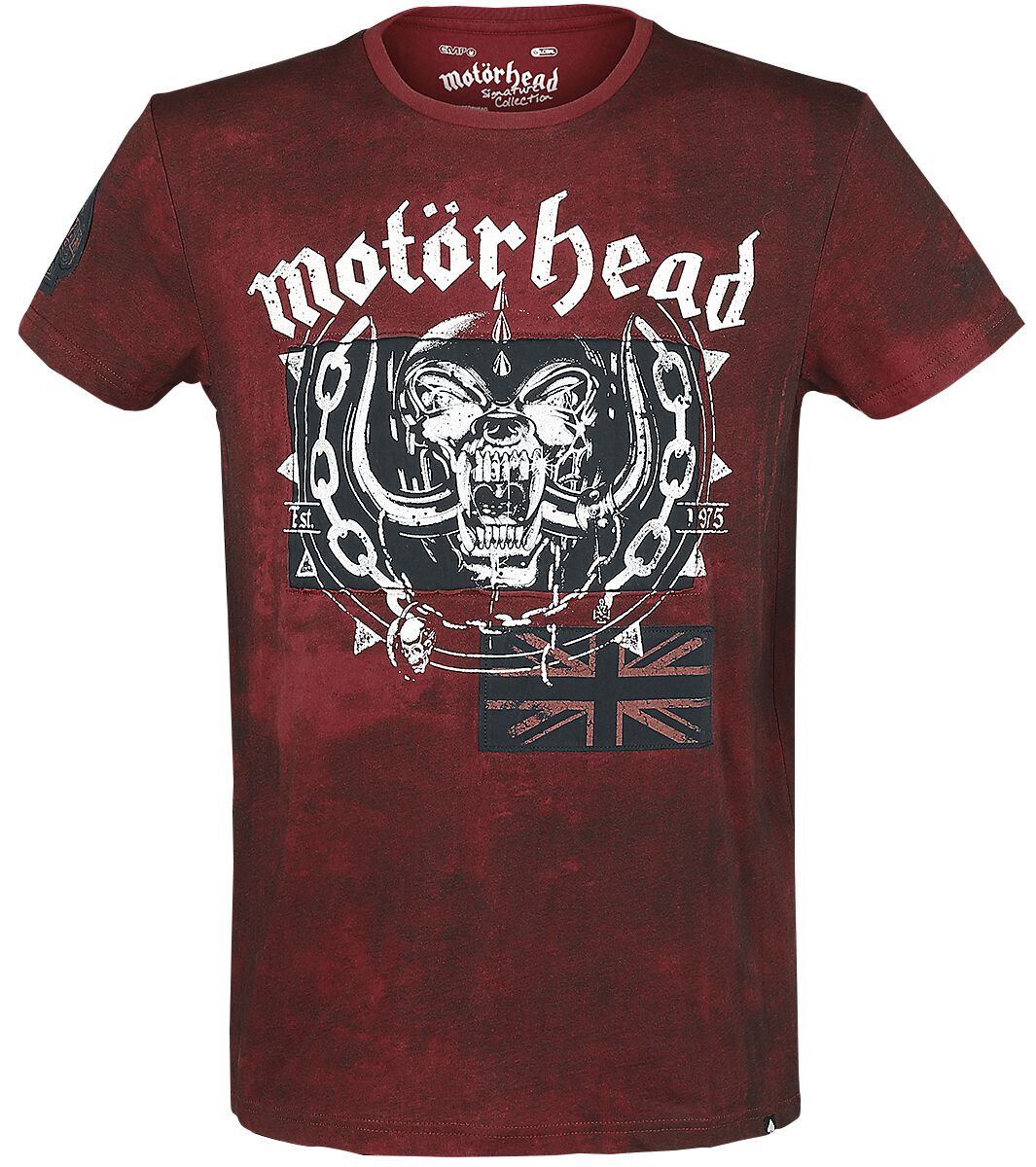 Levně Motörhead EMP Signature Collection Tričko tmavě červená