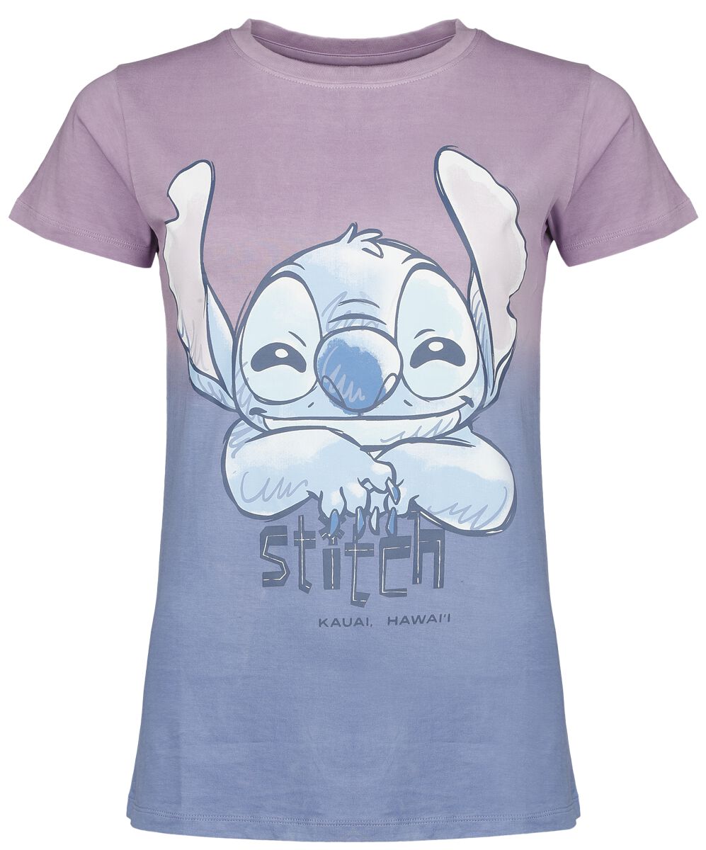 Lilo & Stitch - Disney T-Shirt - Hawaii - M bis XL - für Damen - Größe XL - multicolor  - Lizenzierter Fanartikel
