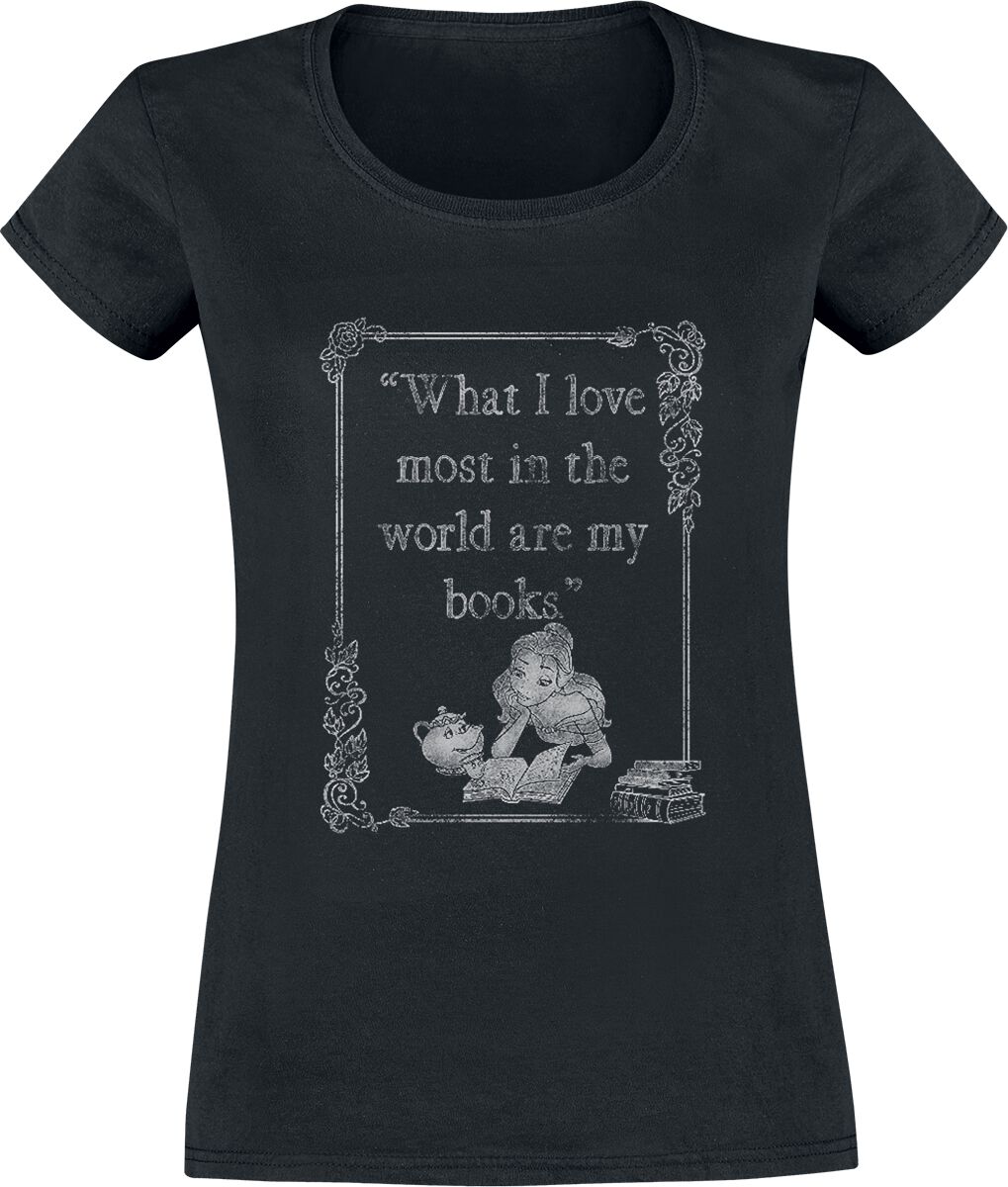 Die Schöne und das Biest Book Love T-Shirt schwarz Die Schöne und das Biest Book Love T-Shirt schwarz