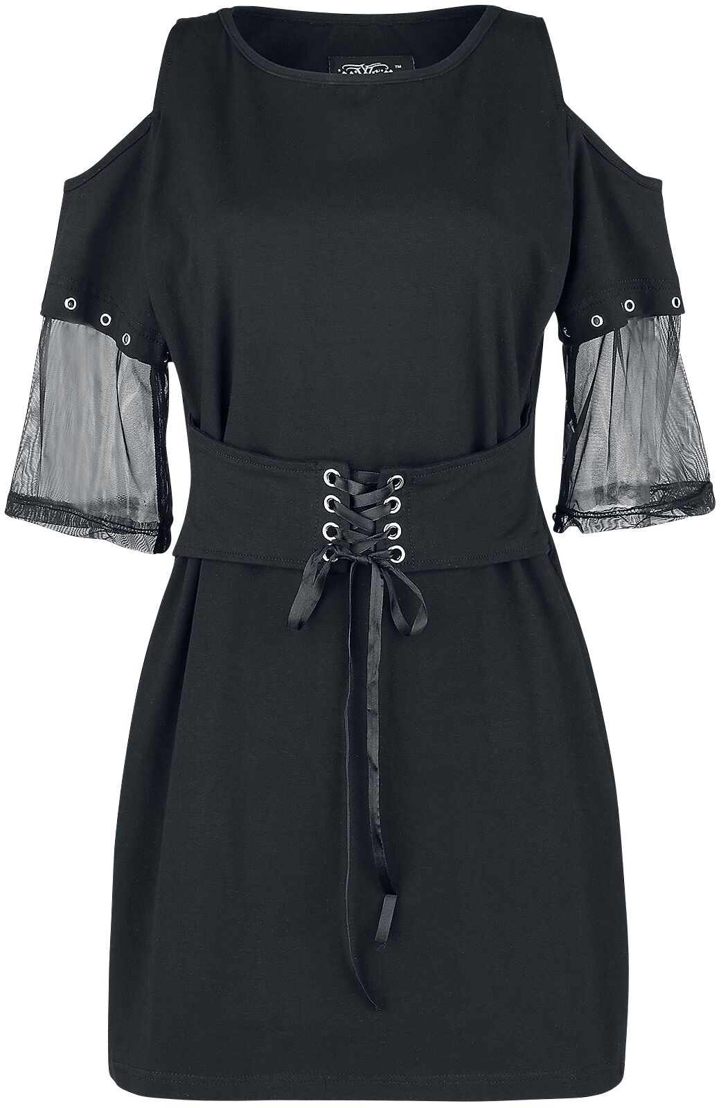 Robe courte Gothic de Vixxsin - Haut Shriek - S - pour Femme - noir
