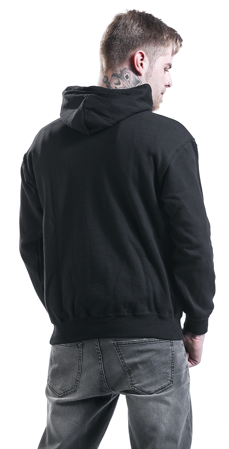 Sprüche Fuck Kapuzenpullover schwarz