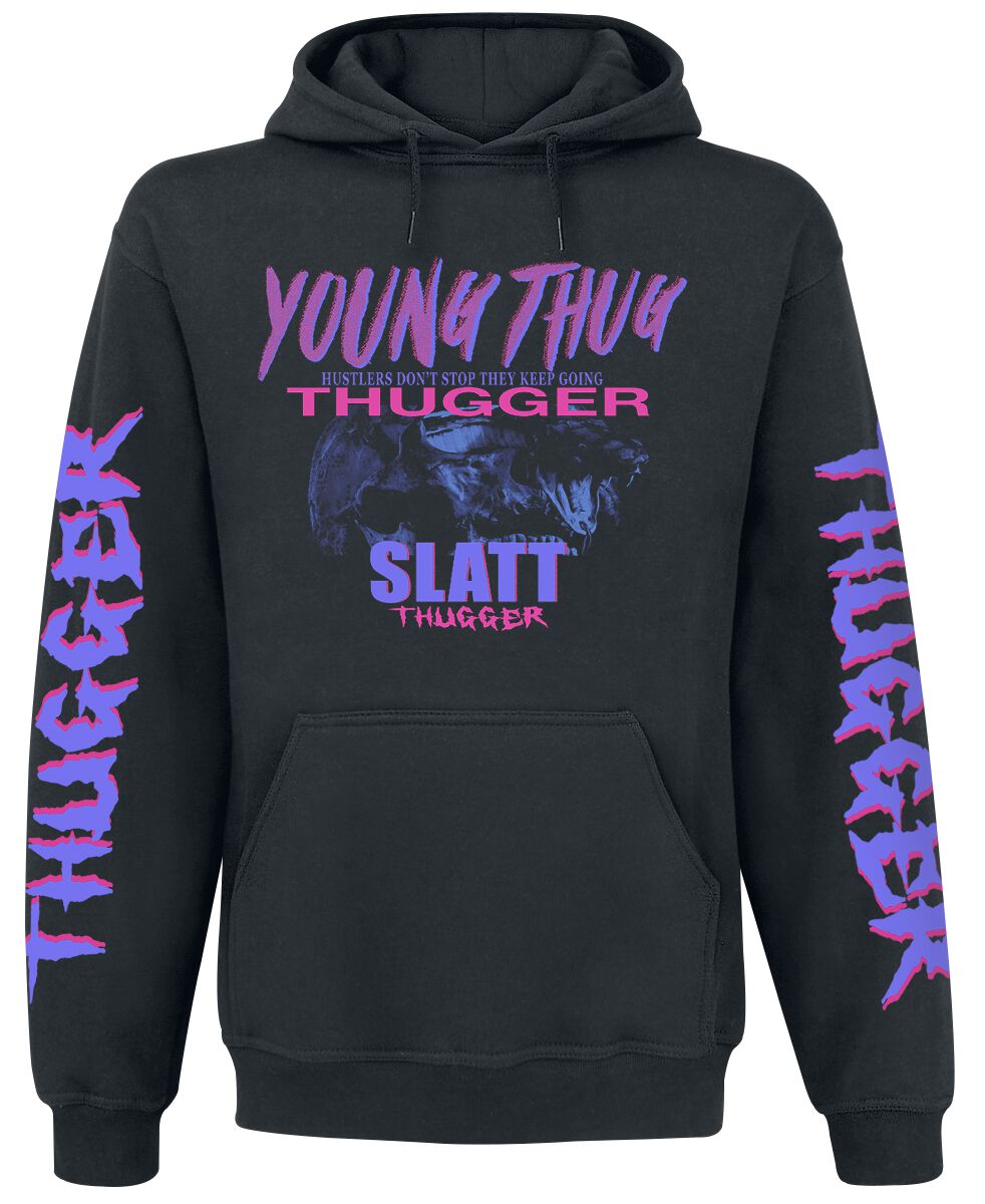 Young Thug slatt hooded sweater black