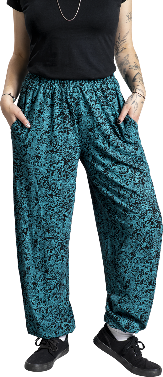 Thumbnail - RED by EMP Pants With Alloverprint Stoffhose schwarz in M