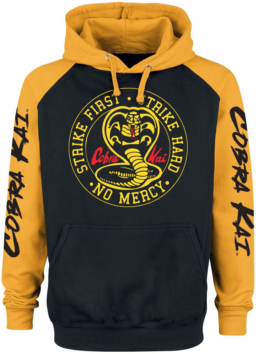 Cobra Kai Strike First Hooded sweater black yellow