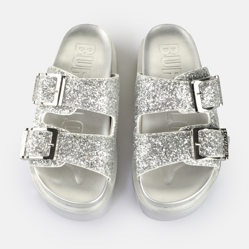 Pantoletten für Damen Buffalo Raya Ari Glam - Vegan Glitter