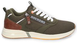 Zip Sneaker Low Khaki, Dockers by Gerli, Sneaker