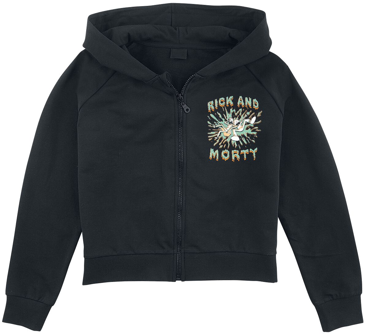 Rick And Morty Kids - Splash Hoodie Jacket black
