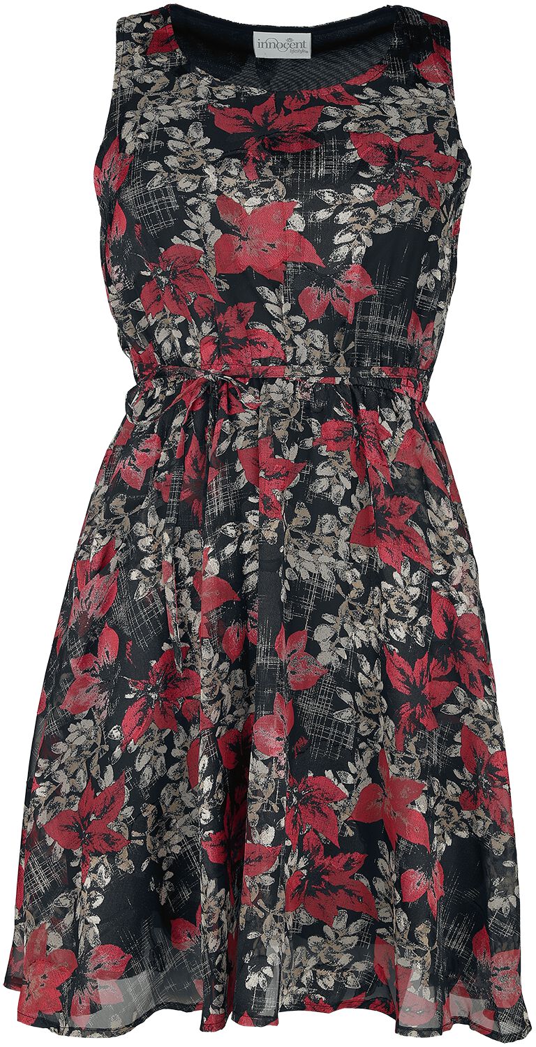 Innocent - Gothic Kurzes Kleid - Blazing Florals Dress - XS bis 4XL - für Damen - Größe L - multicolor