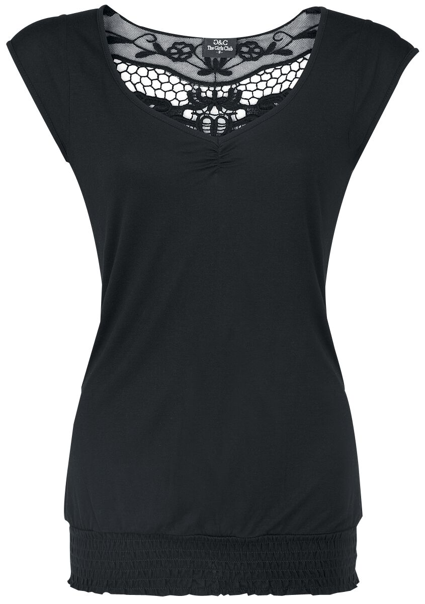 Gothicana by EMP T-Shirt - Backlace - S bis XL - für Damen - Größe L - schwarz