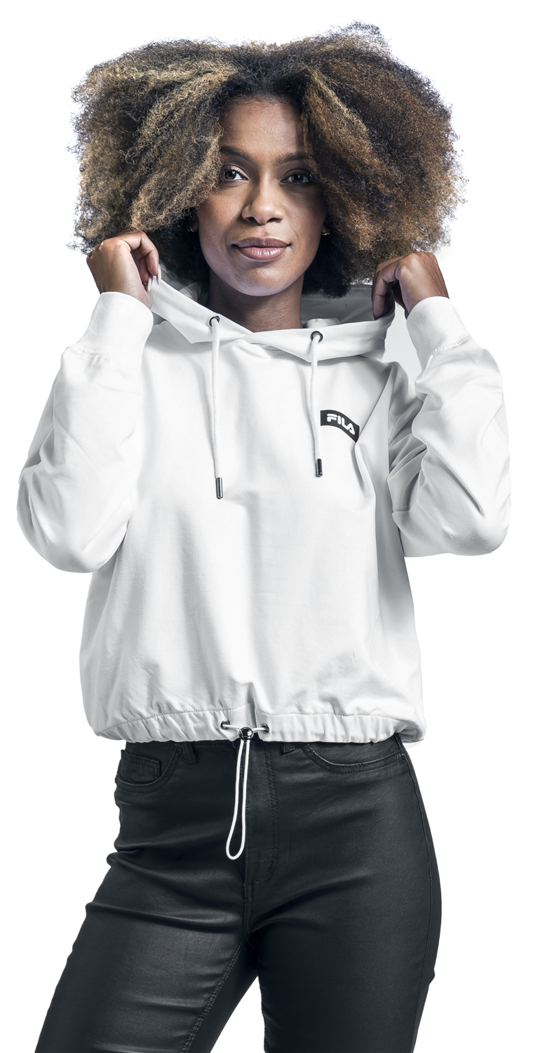 Fila Burdur Cropped Hoody Kapuzenpullover weiß