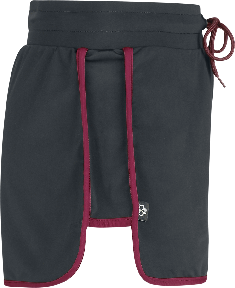 Thumbnail - RED by EMP Basic Badeshort schwarz rot in S