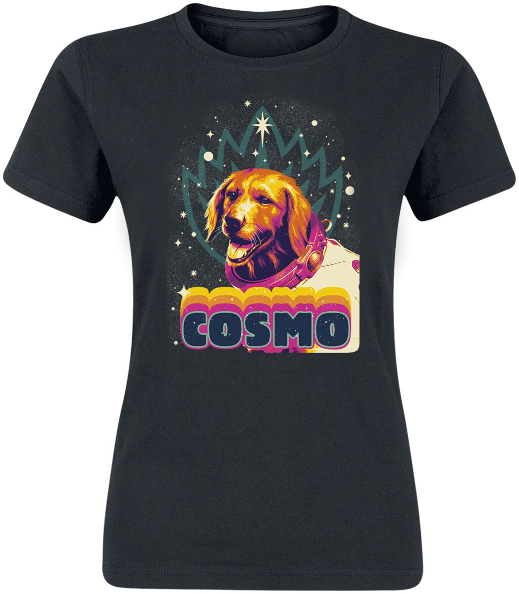 T-Shirt Manches courtes de Les Gardiens De La Galaxie - Vol. 3 - Cosmo - S à XXL - pour Femme - noir