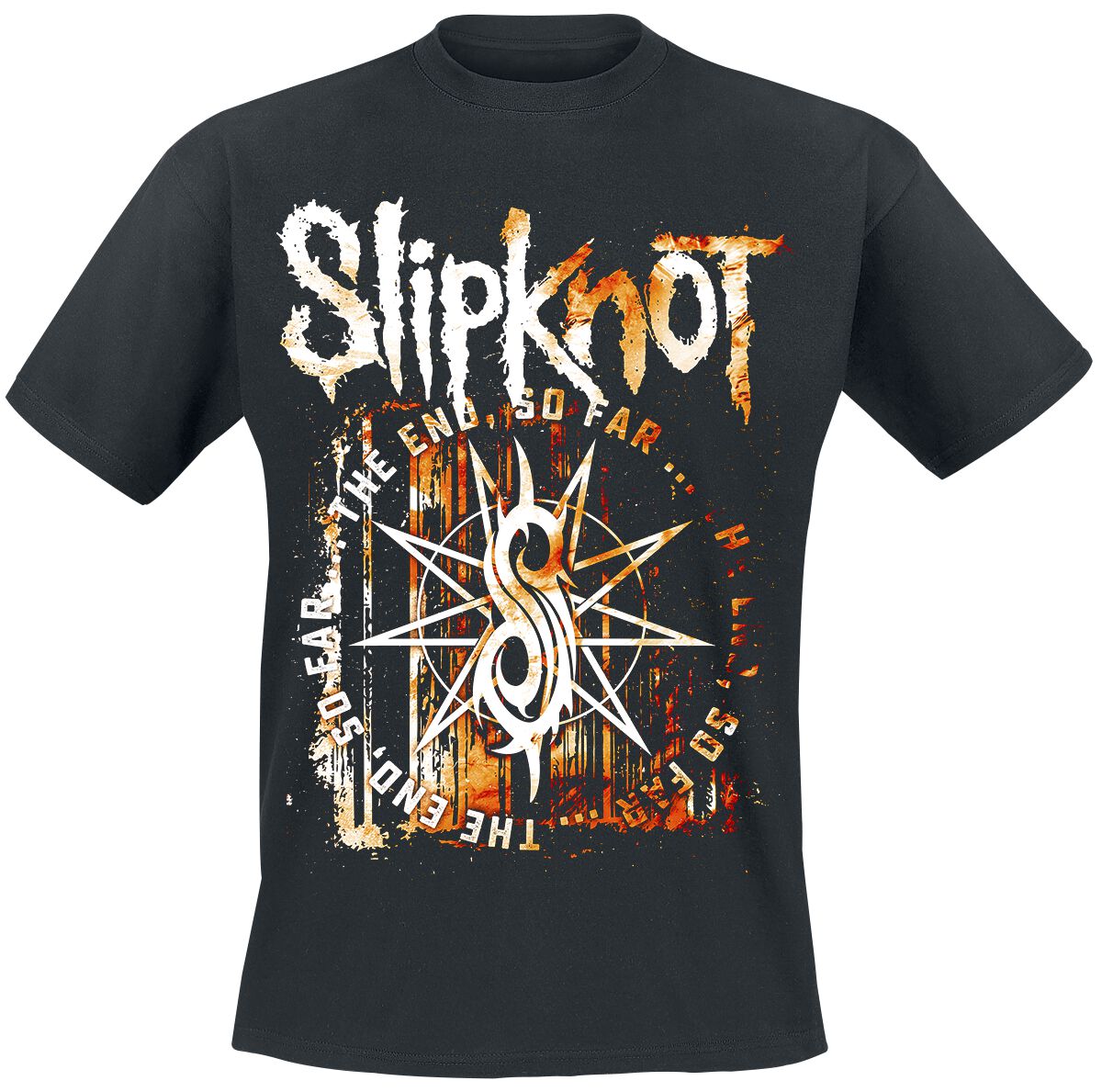 Slipknot T-Shirt - The End, So Far Splatter - S bis XXL - für Männer - Größe S - schwarz  - Lizenziertes Merchandise!