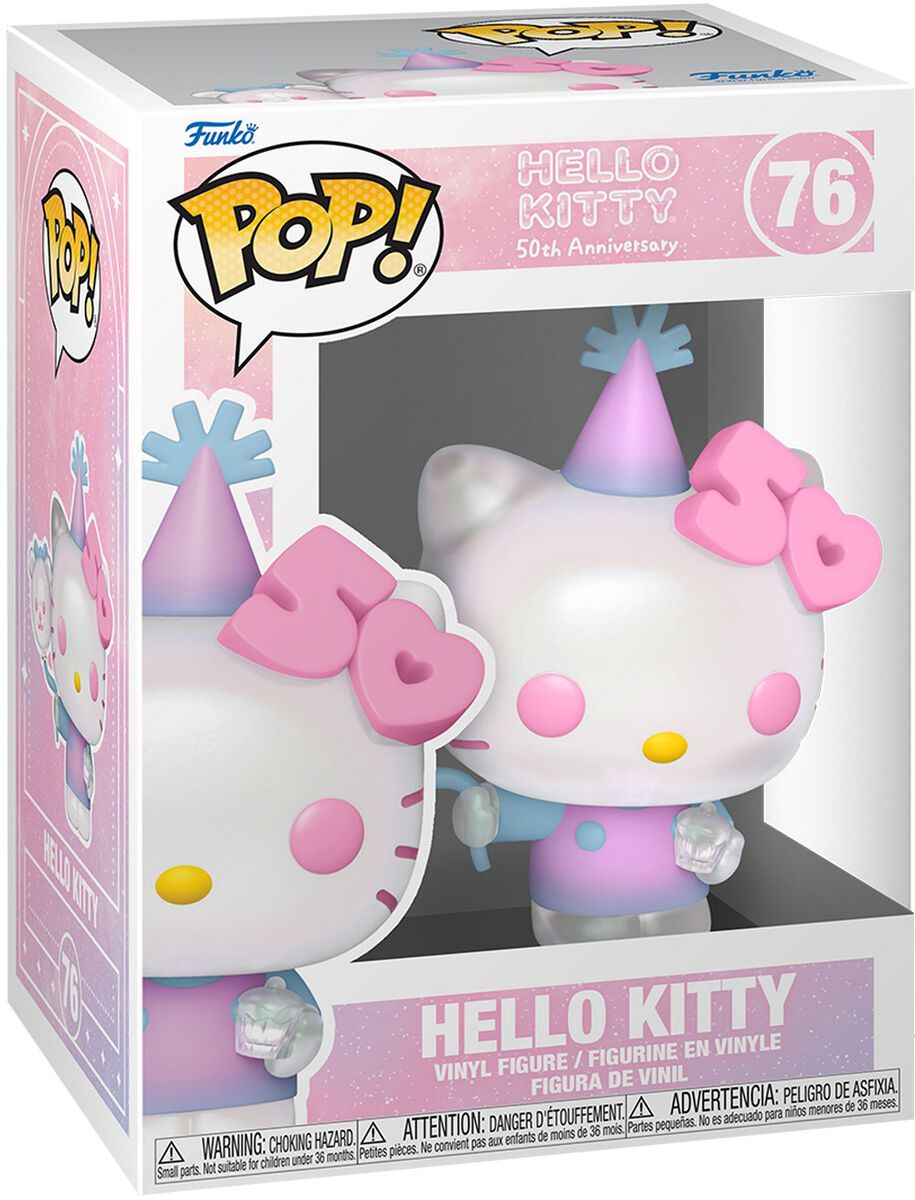 Levně Hello Kitty Vinylová figurka č.76 Hello Kitty (50th Anniversary) Sberatelská postava vícebarevný