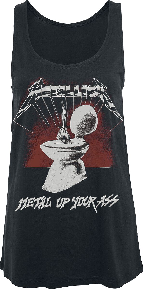 Top de Metallica - Metal Up Your Ass - S à XL - pour Femme - noir