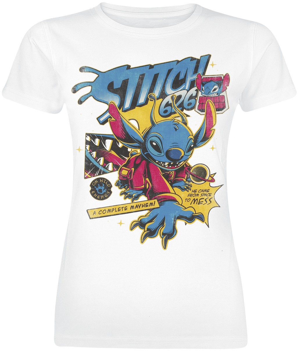 T-shirt Disney van Lilo & Stitch - Stitch 626 Comic - Vrouwen - wit