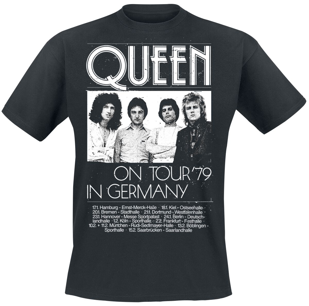 Germany Tour 79 Queen T-Shirt EMP