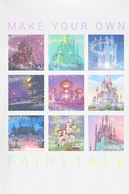 Disney Princess Castles T-Shirt weiß