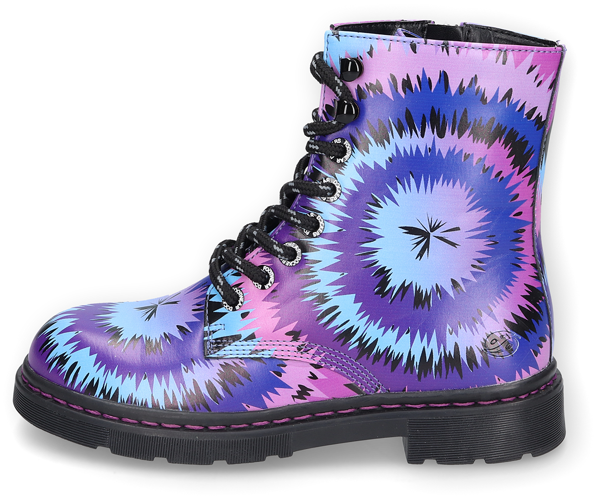 Dockers by Gerli Batik Schnürboot Boot lila schwarz