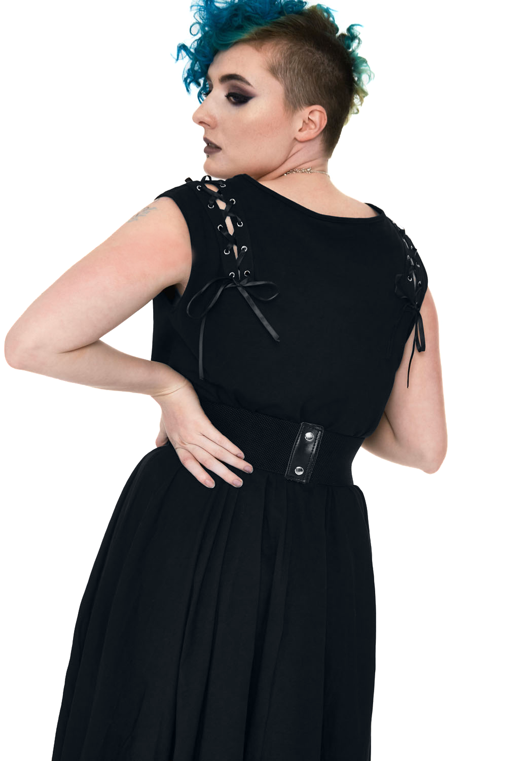 Jawbreaker Vampire Midi Dress Mittellanges Kleid schwarz