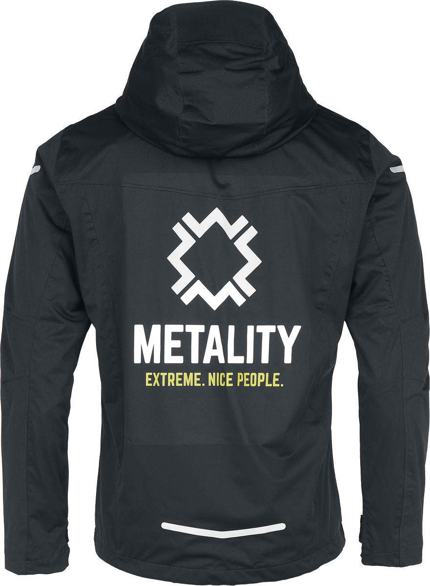 4068143377355 - Herren Allweather Jacket Kapuzenjacke schwarz in S