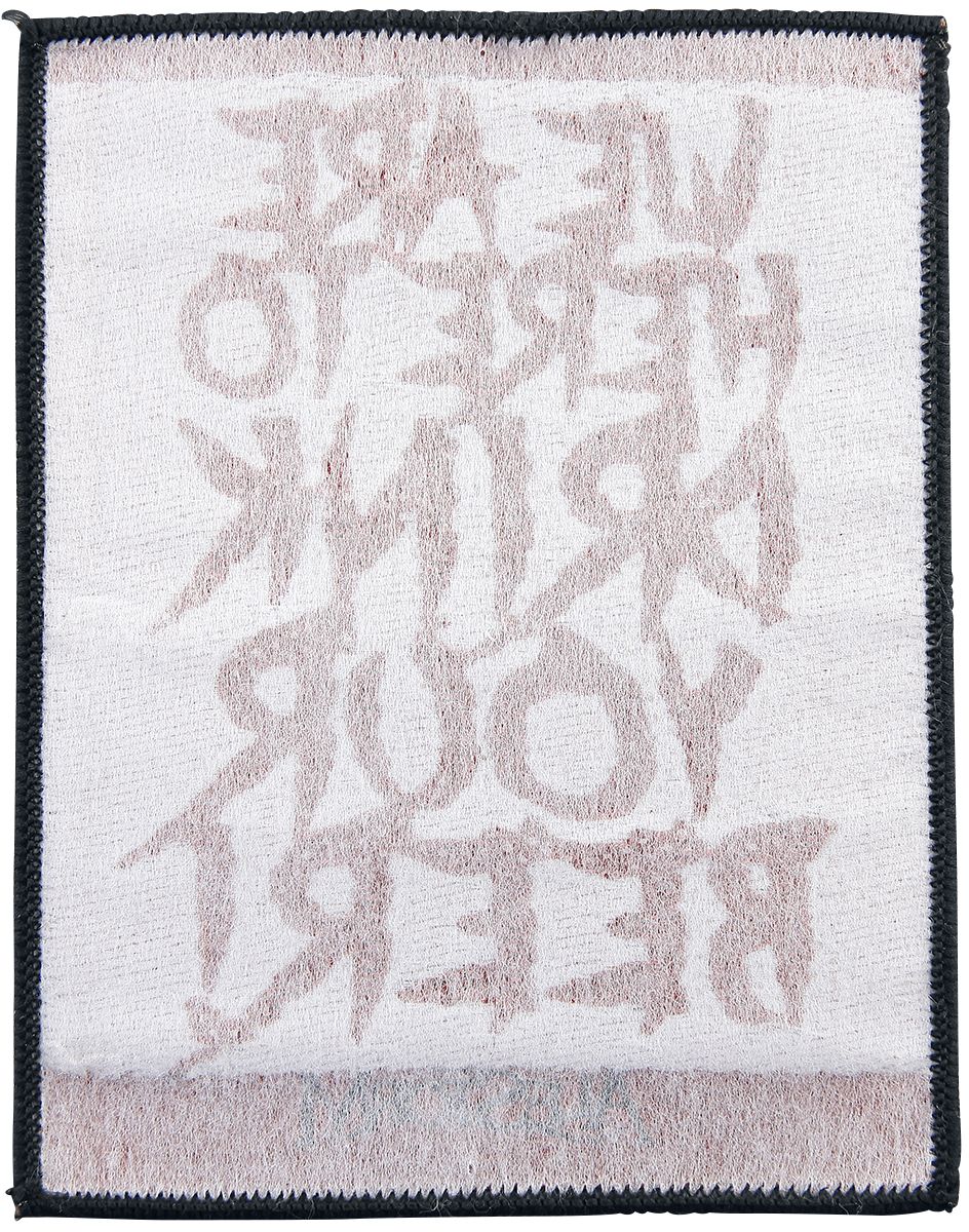 Alestorm We Are Here To Drink Your Beer! Patch schwarz weiß rot