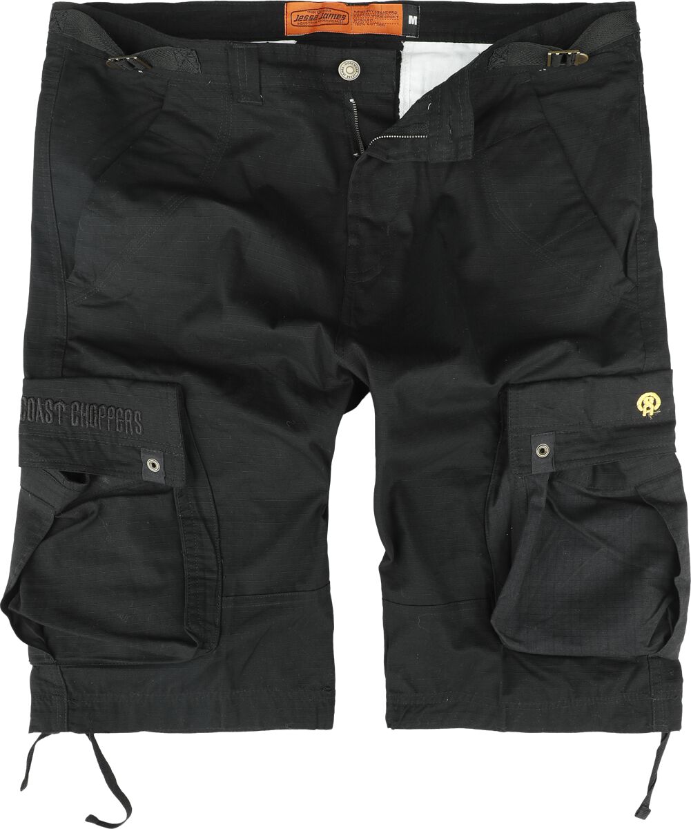 Image of Shorts di West Coast Choppers - Caine Ripstop Cargo Shorts - S a 3XL - Uomo - nero