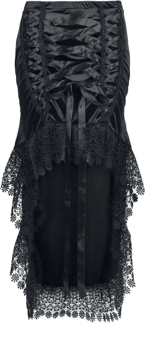 Sinister Gothic - Gothic Rock knielang - Gothic Skirt - XS bis 4XL - für Damen - Größe S - schwarz