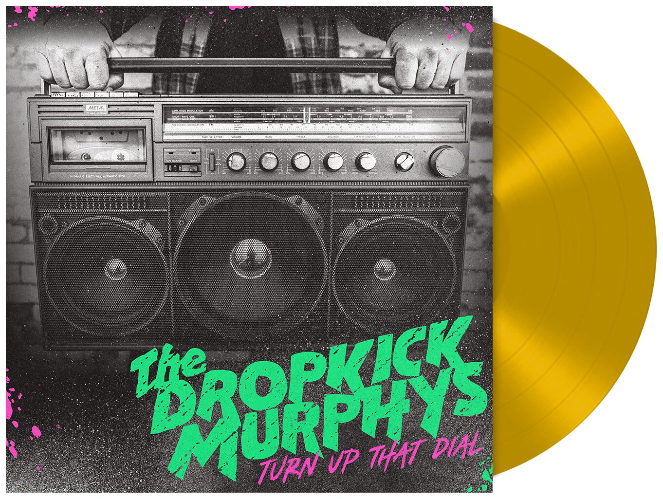 Image of Dropkick Murphys Turn Up That Dial LP goldfarben