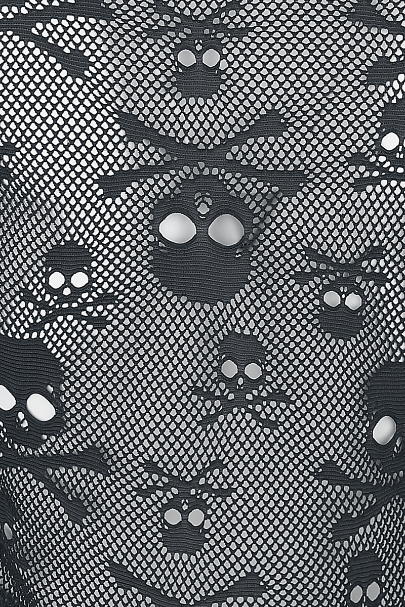 Jawbreaker Hall Kitten Crop top with bell sleeves Langarmshirt schwarz