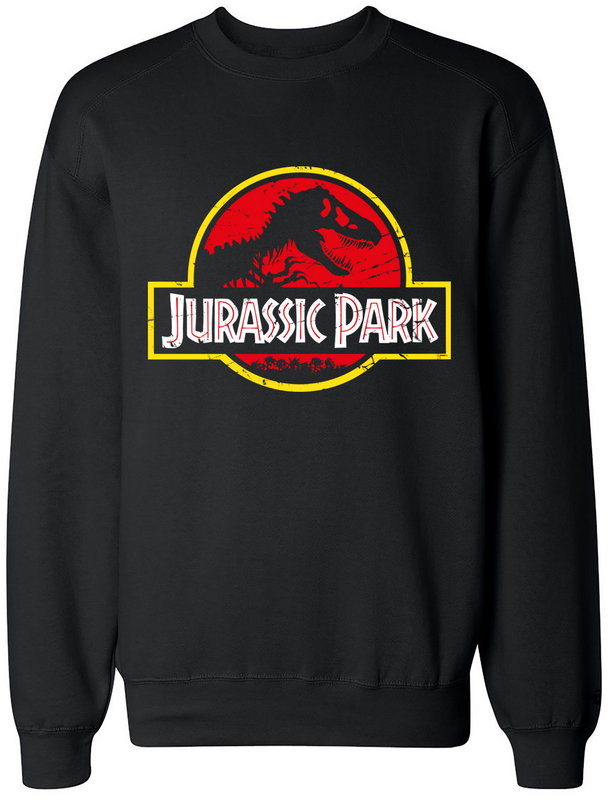 Jurassic Park  Sweatshirt - Logo - for Men - black