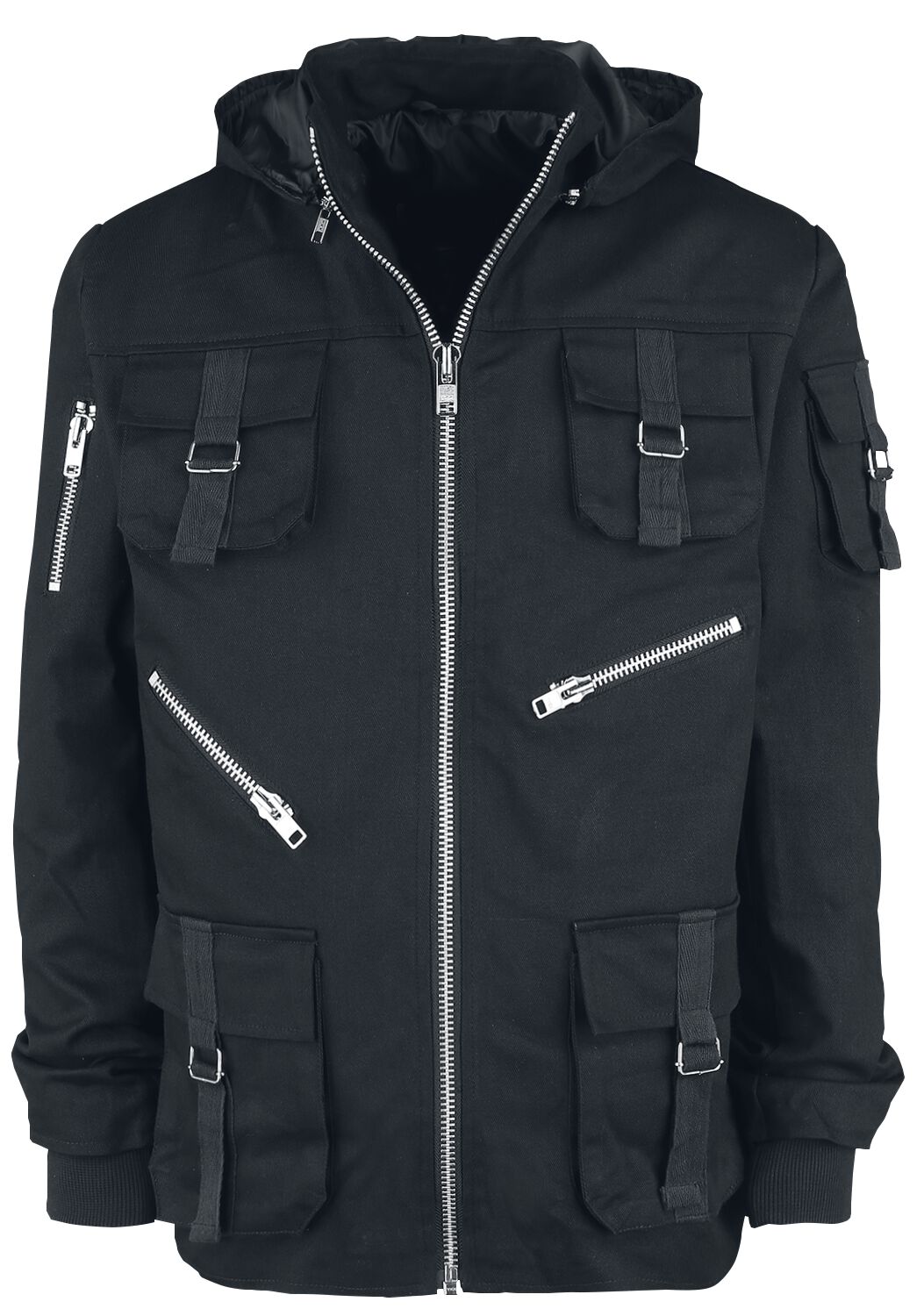 Altana Industries - Gothic Übergangsjacke - Military Jacket - S bis XXL - für Männer - Größe XXL - schwarz