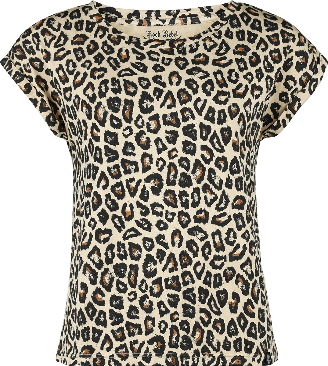 Levně Rock Rebel by EMP Leo Shirt Dámské tričko leopardí