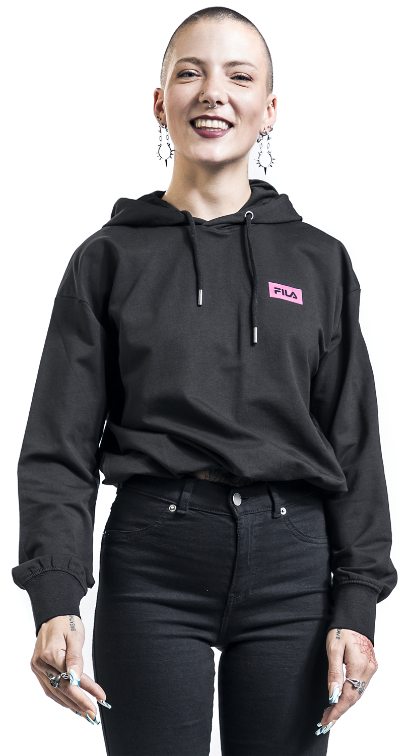 Fila Burdur Cropped Hoody Kapuzenpullover schwarz