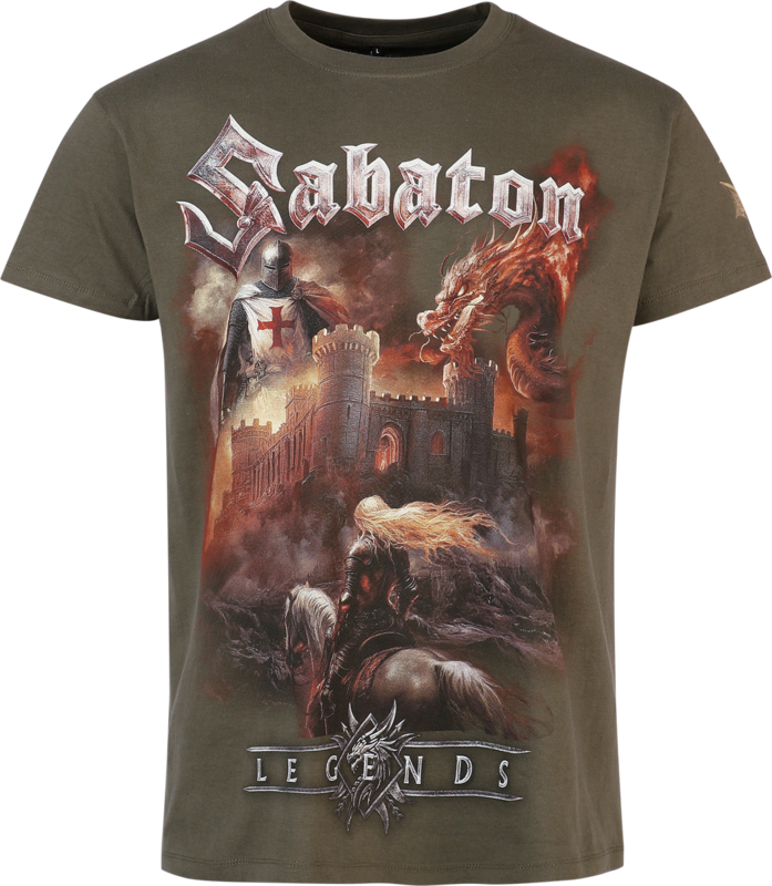 Koszulka Sabaton - T-shirt Castle - Mężczyźni - khaki