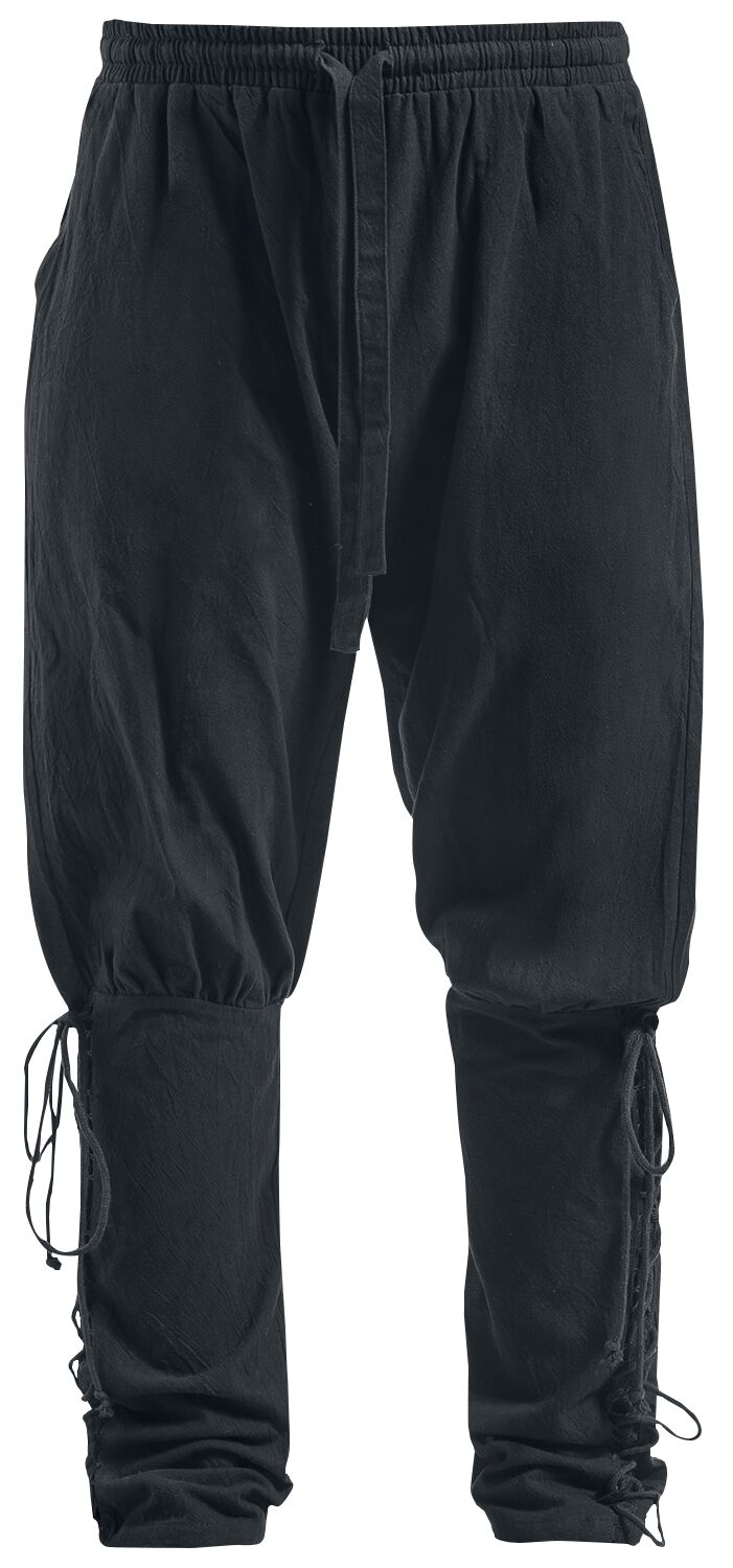 Banned Alternative - Mittelalter Hose - Medieval Hose Irwin - S bis 5XL - für Männer - Größe XL - schwarz