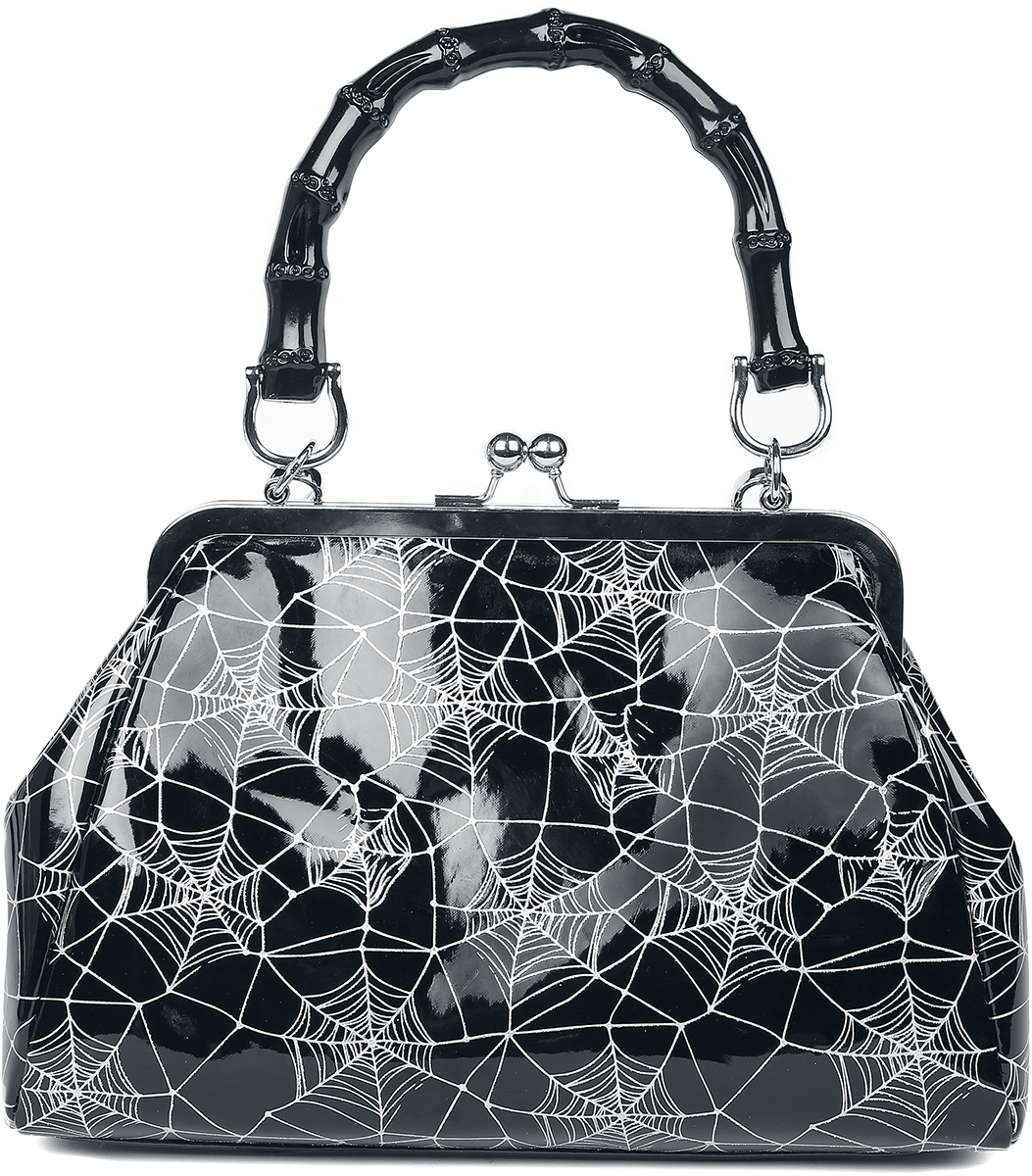 Banned Retro Killian Handtasche schwarz silberfarben