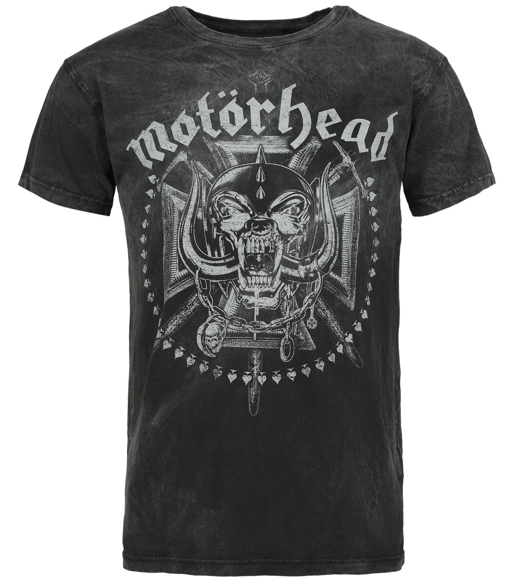 Motörhead T-Shirt - Iron Cross - S - für Männer - Größe S - anthrazit  - Lizenziertes Merchandise!