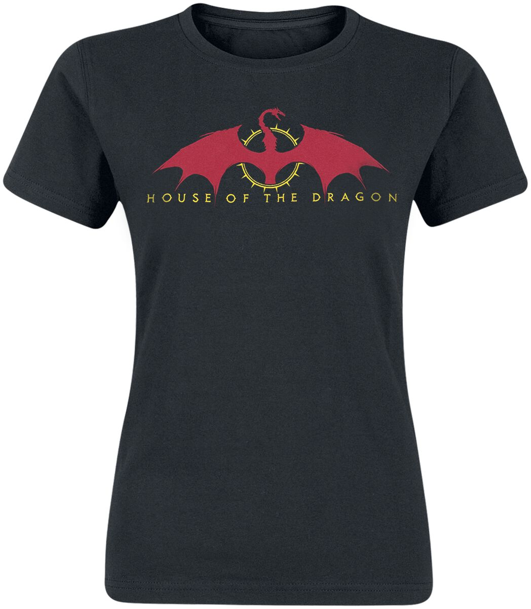 T-Shirt Manches courtes de Game Of Thrones - House of The Dragon - Red Wings - S à XXL - pour Femme 