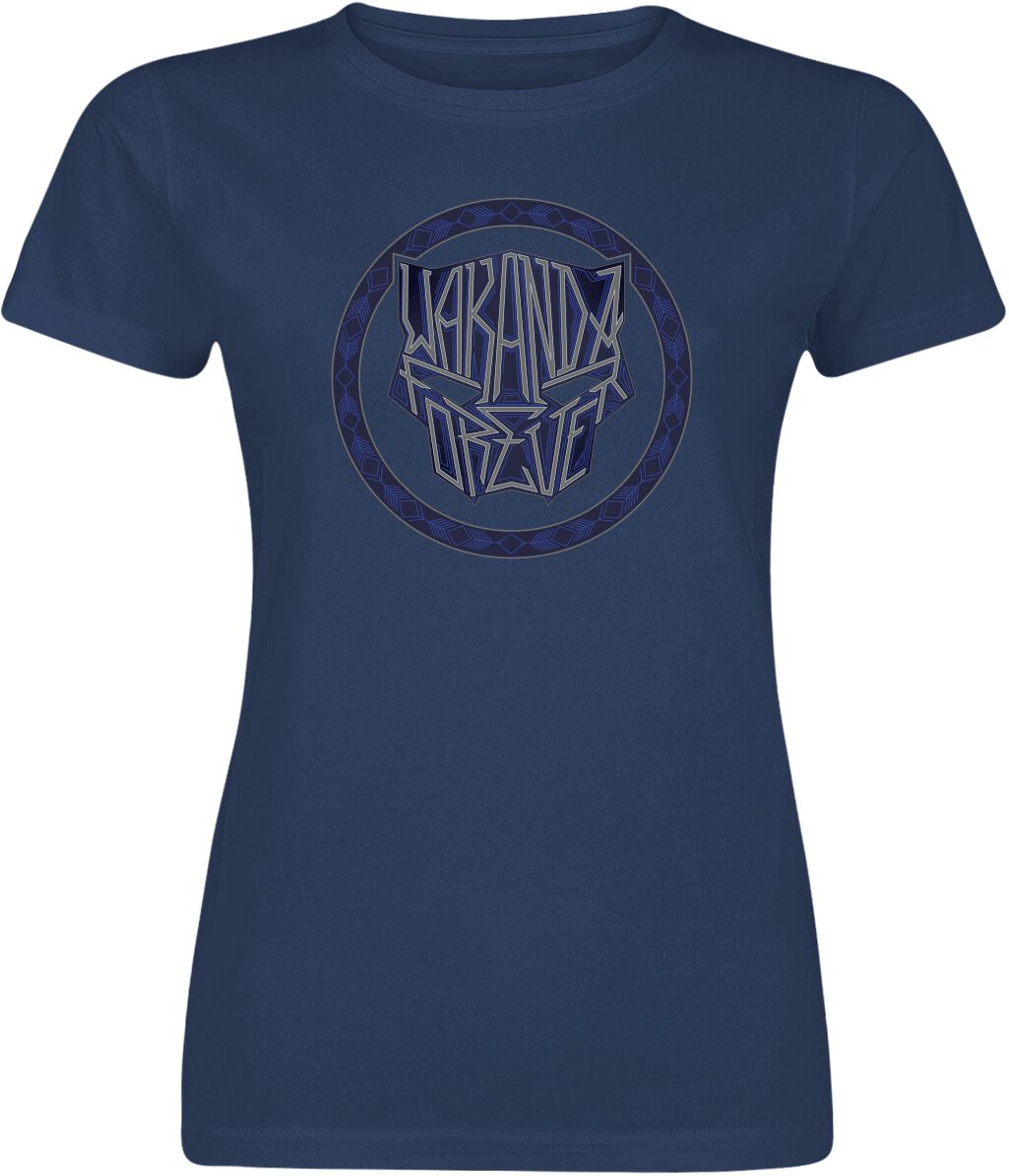 Black Panther Wakanda Forever – Icon T-Shirt blau