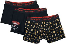 Gothicana X The Crow 3-Pack Boxershorts, Gothicana by EMP, Boxershort
